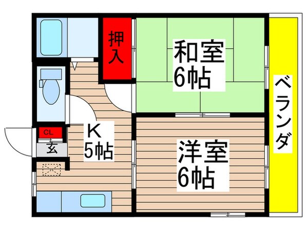 ミヤハイムの物件間取画像